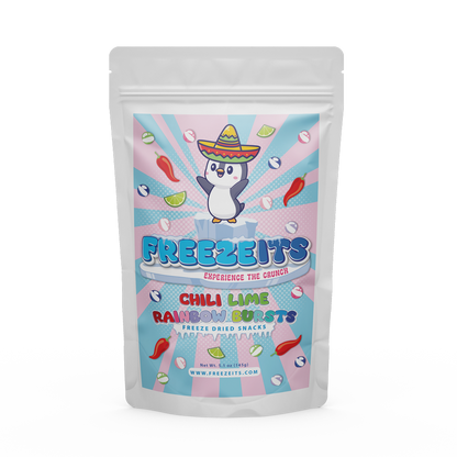 Freezeits Chili Lime Rainbow Bursts 5.1 oz Bag