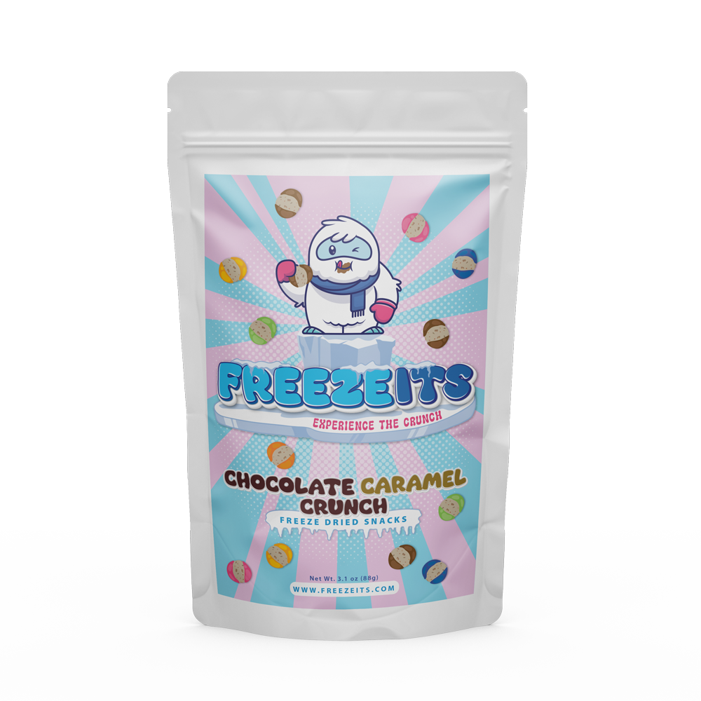 Freezeits Chocolate Caramel Crunch 3.1 oz. Bag