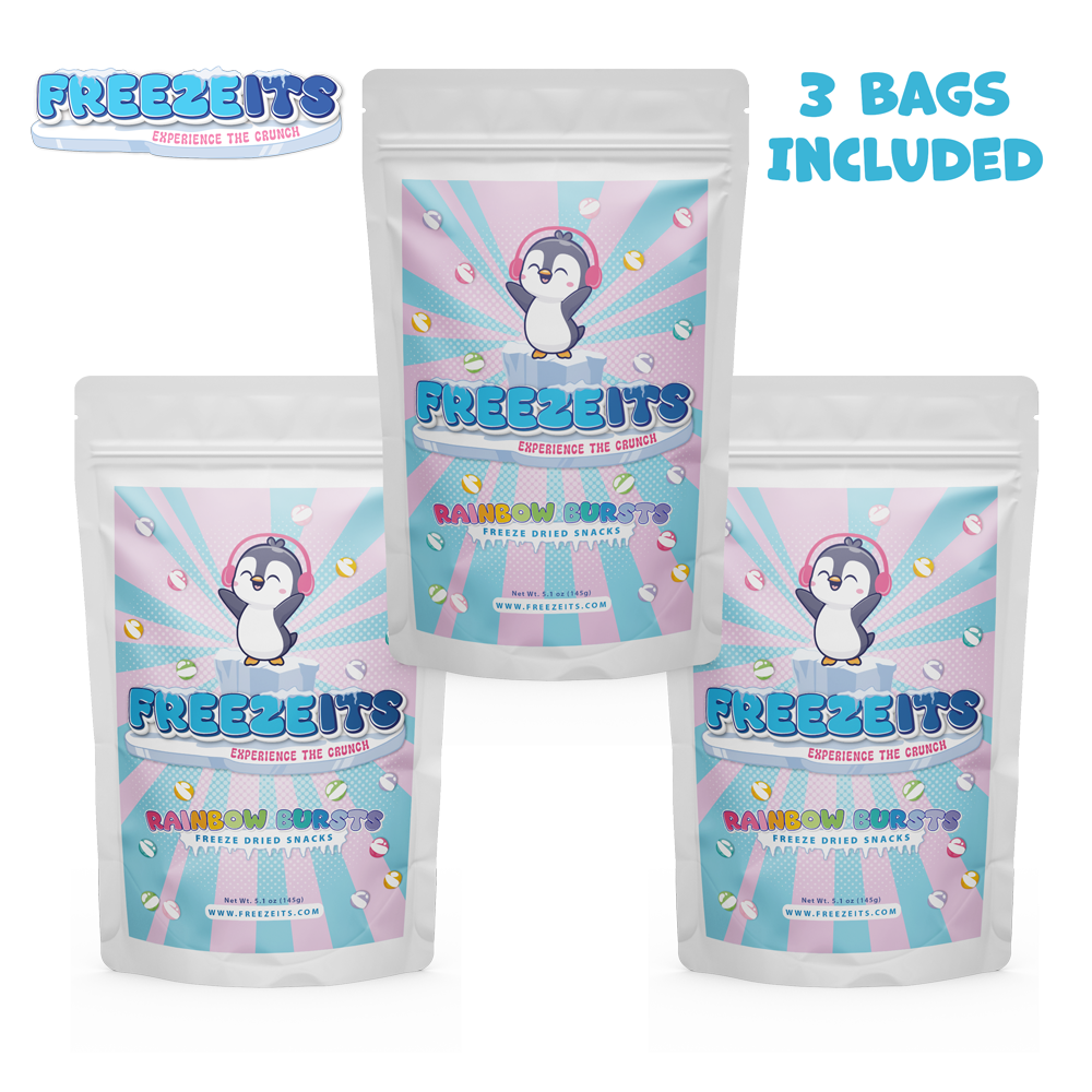 Freezeits Rainbow Bursts 5.1 oz Bag