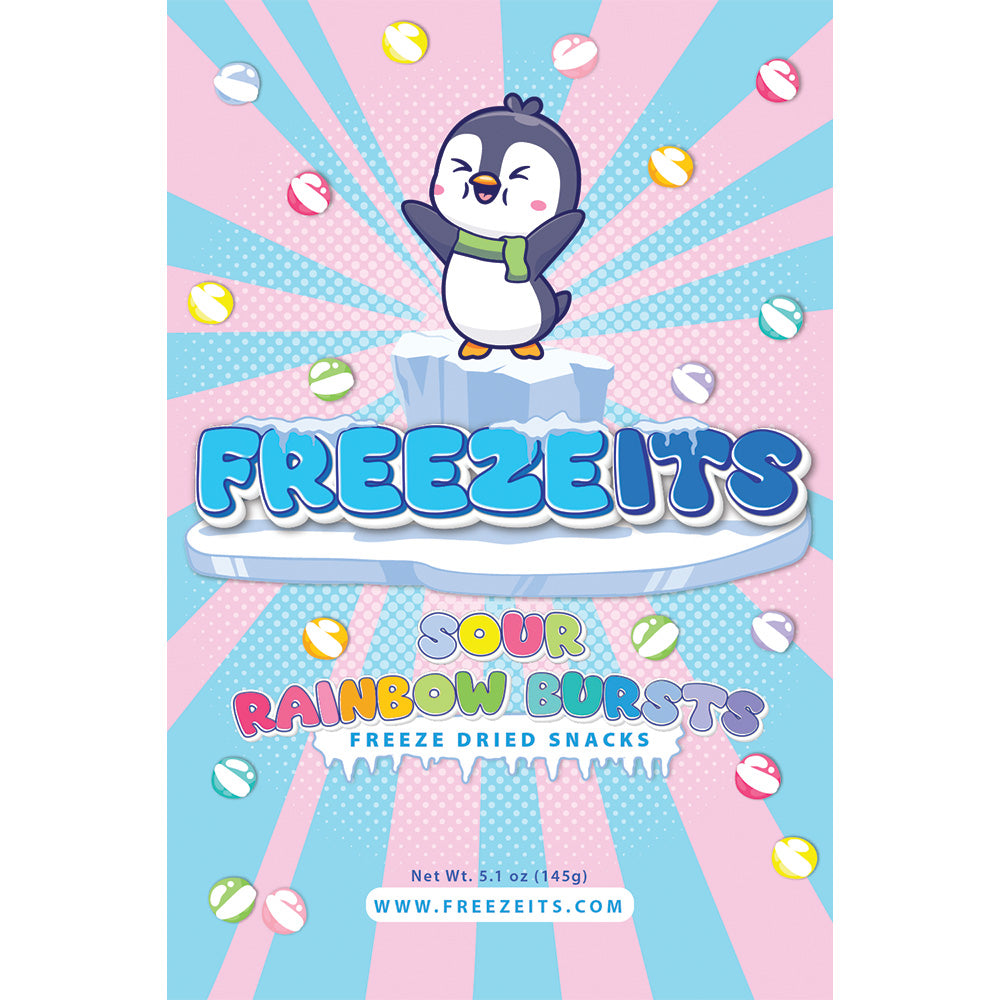 Freezeits Sour Rainbow Bursts 5.1 oz Bag