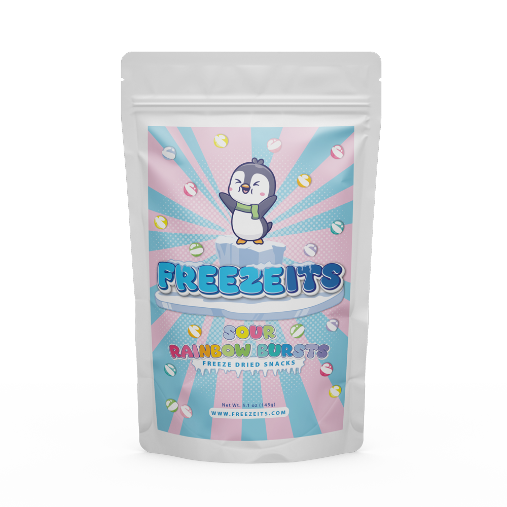 Freezeits Sour Rainbow Bursts 5.1 oz Bag