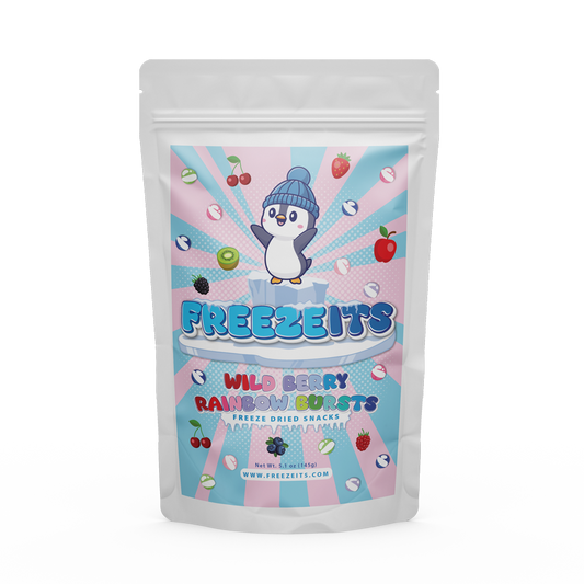 Freezeits Wild Berry Rainbow Bursts 5.1 oz Bag